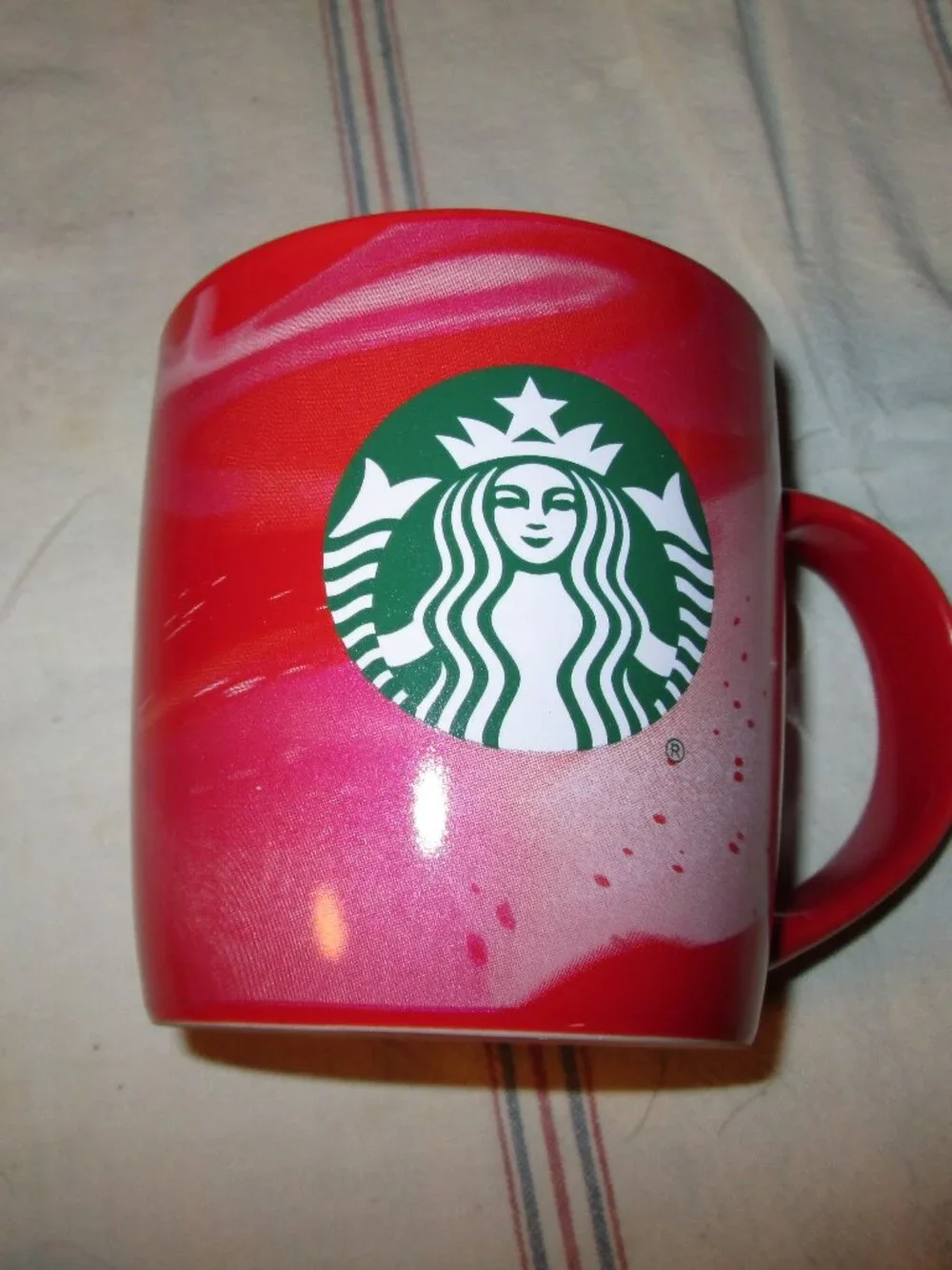 Christmas 2024 Starbucks swirled mug VGUC